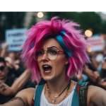 Biased Feminist Protester