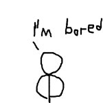 The Random Writer's stickman persona