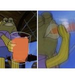 Spongebob Tom drinking