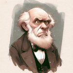 Frustrated Charles Darwin