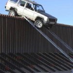 Trump's failed border wall, kept out nobody meme