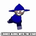 Starry night | I DANCE ALONG WITH THE STARS | image tagged in gifs,starry,bampal,dave and bambi | made w/ Imgflip video-to-gif maker