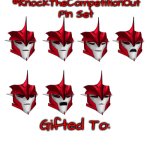 #KnockTheCompetitionOut Pin Set Gift meme