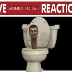 Live Skibidi toilet reaction meme