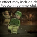 please send help | Side effect may include deat- 
People in commercial: | image tagged in gifs,dive,half life 2 toilet thing | made w/ Imgflip video-to-gif maker