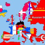 A map of Europe.