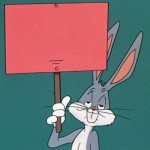 BUGS BUNNY SIGN template