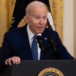 Confused Joe Biden podium