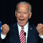 Double Fist fit throwing Joe Biden