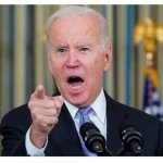 Finger pointing Joe Biden