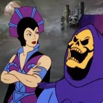 Evil-Lyn y Skeletor hablando