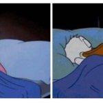 DONALD DUCK GOES BACK TO BED
