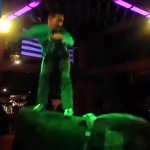 Mechanical bull rider GIF Template