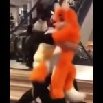 Furry getting jumped GIF Template