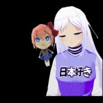 Querxes sleeps with Sayori's plush