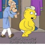 Don't make me run | image tagged in don't make me run,herbert the pervert,herbert,family guy,the simpsons | made w/ Imgflip meme maker