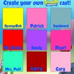 create your own spongebob squarepants cast