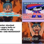 bulma gets angry at who