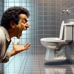 guy yelling at toilet ( benji ) template