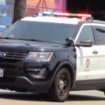 lapd police car responding