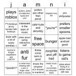 Jammymemefuel bingo meme