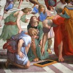 Euclid, teaching students in The School of Athens
