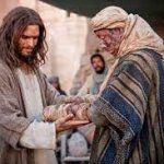 Jesus healing the leper