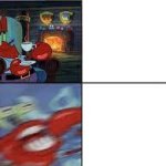 angry mr krabs template