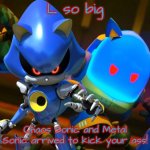 L so big Chaos Sonic and Metal Sonic arrived to kick your ass!