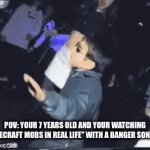 Those were the good old days. | POV: YOUR 7 YEARS OLD AND YOUR WATCHING "MINECRAFT MOBS IN REAL LIFE" WITH A BANGER SONG ON: | image tagged in gifs,nostalgia | made w/ Imgflip video-to-gif maker