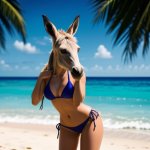 bikini donkey