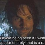 Aragorn disappear