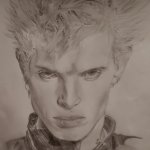 Billy Idol drawing template