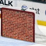 Hockey Net Brick Wall