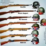 CountryBalls an Their Rifles of WWII