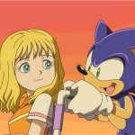 Sonic pushing girl