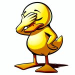 Duck facepalming