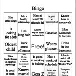 Phthonus Bingo template