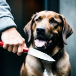 KNIFE ON DOG