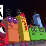 Numberblocks is Rated TV-MA | image tagged in angry numberblocks,tv rating,numberblocks | made w/ Imgflip meme maker