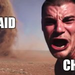 twitch | RAID; CHAT | image tagged in tornado selfie | made w/ Imgflip meme maker