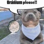 Mmmmm | Uranium | image tagged in waiter waiter more toddlers please | made w/ Imgflip meme maker