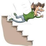 Man Falling Down The Stairs