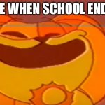 yay | ME WHEN SCHOOL ENDS | image tagged in dogday meme | made w/ Imgflip meme maker
