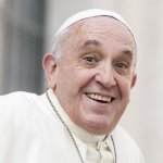 Pope smiling