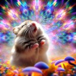 little hamster feeling blessed