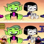 SML Jeffy and Super Grover Do FF On Teen Titans GO! Feet Cringe