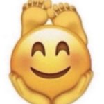 feet emoji meme
