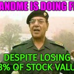 23andme Is Doing Fine | 23ANDME IS DOING FINE; DESPITE LOSING 93% OF STOCK VALUE | image tagged in everything is fine,genetics,dna,hacking,communism and capitalism,stock market | made w/ Imgflip meme maker