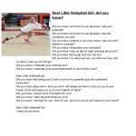 Dear Little Volleyball Girl, did you know?